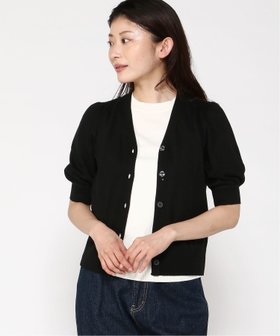 【バナナリパブリック ファクトリーストア/BANANA REPUBLIC FACTORY STORE】のBANANA REPUBLIC FACTORY STORE 日本限定 半袖パフスリーブ フォーエバーカーディガン 人気、トレンドファッション・服の通販 founy(ファニー) ファッション Fashion レディースファッション WOMEN トップス・カットソー Tops/Tshirt カーディガン Cardigans カーディガン Cardigan スリーブ Sleeve ミックス Mix 半袖 Short Sleeve |ID:prp329100004524689