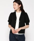 【バナナリパブリック ファクトリーストア/BANANA REPUBLIC FACTORY STORE】のBANANA REPUBLIC FACTORY STORE 日本限定 半袖パフスリーブ フォーエバーカーディガン 人気、トレンドファッション・服の通販 founy(ファニー) ファッション Fashion レディースファッション WOMEN トップス・カットソー Tops/Tshirt カーディガン Cardigans カーディガン Cardigan スリーブ Sleeve ミックス Mix 半袖 Short Sleeve thumbnail BR_BLACK|ID: prp329100004524689 ipo3291000000032333254