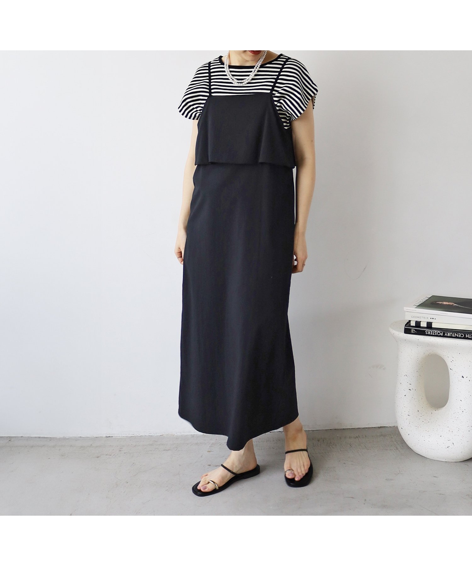 【ルクールブラン/le.coeur blanc】のRNストレッチキャミワンピース インテリア・キッズ・メンズ・レディースファッション・服の通販 founy(ファニー) 　ファッション　Fashion　レディースファッション　WOMEN　ワンピース　Dress　キャミワンピース　No Sleeve Dresses　おすすめ　Recommend　インナー　Inner　キャミワンピース　Cami Dress　マニッシュ　Mannish　メッシュ　Mesh　ブラック|ID: prp329100004524696 ipo3291000000032004248
