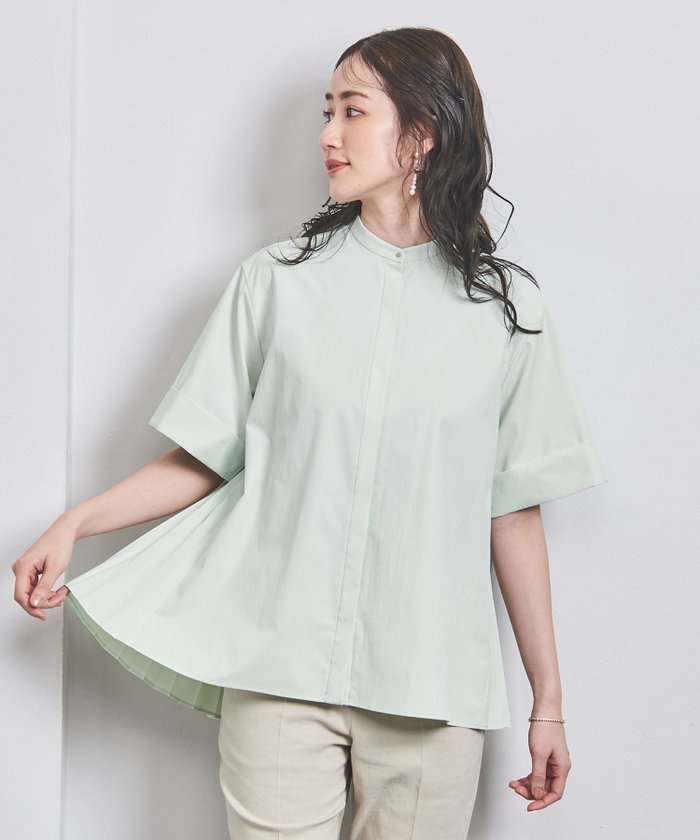 【その他のブランド/Other】のバックプリーツ 五分袖 ブラウス インテリア・キッズ・メンズ・レディースファッション・服の通販 founy(ファニー) https://founy.com/ ファッション Fashion レディースファッション WOMEN トップス・カットソー Tops/Tshirt シャツ/ブラウス Shirts/Blouses バッグ Bag ストレート Straight タイプライター Typewriter フレア Flare フロント Front プリーツ Pleats ヨーク Yoke |ID: prp329100004524697 ipo3291000000032207826