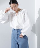 【ナノ ユニバース/nano universe】のボリュームスリーブタックブラウス 人気、トレンドファッション・服の通販 founy(ファニー) ファッション Fashion レディースファッション WOMEN トップス・カットソー Tops/Tshirt シャツ/ブラウス Shirts/Blouses ボリュームスリーブ / フリル袖 Volume Sleeve サンダル Sandals シンプル Simple デニム Denim ベーシック Basic リボン Ribbon ビジネス 仕事 通勤 Business 2025年 2025 2025春夏・S/S Ss,Spring/Summer,2025 thumbnail ホワイト|ID: prp329100004524712 ipo3291000000032004310