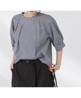 【ナノ ユニバース/nano universe】のボリュームスリーブタックブラウス 人気、トレンドファッション・服の通販 founy(ファニー) ファッション Fashion レディースファッション Fashion for Women トップス・カットソー Cut & Sew Tops シャツ・ブラウス・オフィスカジュアル Elegant Blouses & Button-Ups ボリューム袖・フリルスリーブブラウス Voluminous & Ruffle Sleeves / Puffy Sleeve Tops ギンガム Gingham, Gingham Fabric シンプル Simple, Minimal ストライプ Stripe, Striped Pattern スリーブ Sleeve, Long Sleeve / Short Sleeve チェック Check, Plaid, Tartan なめらか Smooth, Silky Texture パターン Pattern, Design Print ボトム Bottoms, Lower Wear ワイド Wide, Wide Fit エレガント 上品 Elegant 2025年 2025 2025春夏・S/S Spring/Summer 2025 SS25 |ID:prp329100004524712