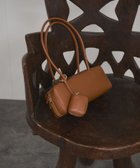 【サロン アダム エ ロペ/SALON adam et rope'】のスプリットレザーワイドバッグ/横長バッグ ミニポーチ付き キャメル(25)|ID: prp329100004524720 ipo3291000000032640083