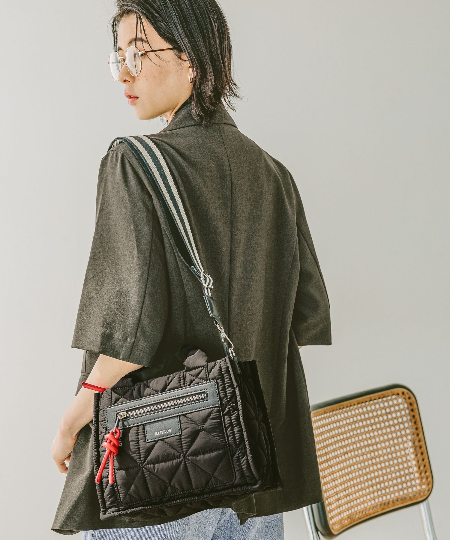 【ベイフロー/BAYFLOW】の≪完売カラー追加 ≫ 500mlペットボトルが入る キルトパッファースクエアショルダー インテリア・キッズ・メンズ・レディースファッション・服の通販 founy(ファニー) 　ファッション　Fashion　レディースファッション　Fashion for Women　オレンジ　Orange　キルティング　Quilted, Quilting　ポケット　Pocket, Pocket Detail　人気　Popular, Best Seller　財布　Wallet, Purse　ブラック19|ID: prp329100004524731 ipo3291000000033535798