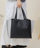 【ユナイテッド ベース/UNITED BASE】の【A4対応】3層タイプ フェイクレザー トートバッグ ブラック×グレー|ID: prp329100004524765 ipo3291000000034610683