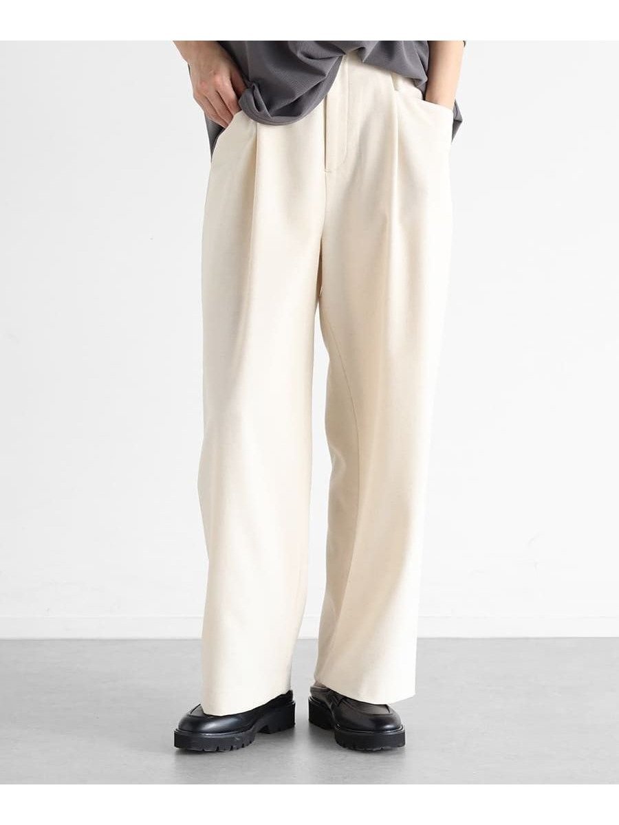 【ヴァン/Vin】のソフトリネンストレートパンツ インテリア・キッズ・メンズ・レディースファッション・服の通販 founy(ファニー) 　ファッション　Fashion　レディースファッション　WOMEN　パンツ　Pants　スウェット　Sweat　ポケット　Pocket　リネン　Linen　ワイド　Wide　アイボリー|ID: prp329100004524774 ipo3291000000032004537