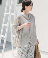 【アーバンリサーチ ドアーズ/URBAN RESEARCH DOORS】の『UR TECH』ボイルサイドギャザーブラウス 人気、トレンドファッション・服の通販 founy(ファニー) ファッション Fashion レディースファッション WOMEN トップス・カットソー Tops/Tshirt シャツ/ブラウス Shirts/Blouses 2025年 2025 2025春夏・S/S Ss,Spring/Summer,2025 ギャザー Gather シンプル Simple スタンド Stand フロント Front 夏 Summer 抗菌 Antibacterial S/S・春夏 Ss・Spring/Summer |ID:prp329100004524780