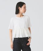 【ビームス ウイメン/BEAMS】のティアード キリカエ クルーネック Tシャツ WHITE|ID: prp329100004524803 ipo3291000000032713706