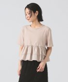 【ビームス ウイメン/BEAMS】のティアード キリカエ クルーネック Tシャツ BEIGE|ID: prp329100004524803 ipo3291000000032713710