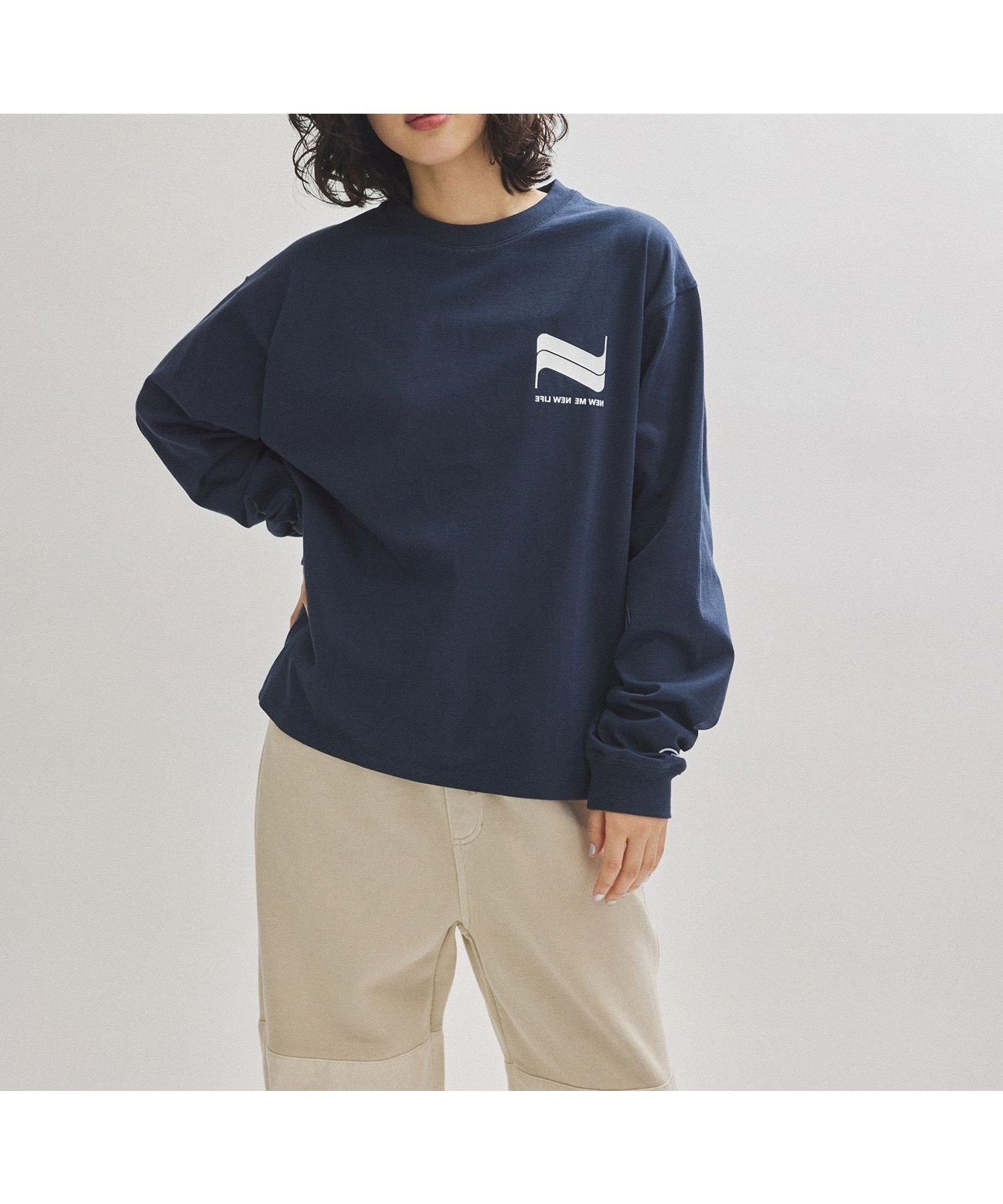 【アダム エ ロペ/ADAM ET ROPE'】の【Champion for ADAM ET ROPE 】別注 LONG SLEEVE T-SHIRT インテリア・キッズ・メンズ・レディースファッション・服の通販 founy(ファニー) 　ファッション　Fashion　レディースファッション　WOMEN　トップス・カットソー　Tops/Tshirt　シャツ/ブラウス　Shirts/Blouses　ロング / Tシャツ　T-Shirts　春　Spring　スリーブ　Sleeve　ニューヨーク　New York　バランス　Balance　プリント　Print　別注　Special Order　ロング　Long　S/S・春夏　Ss・Spring/Summer　夏　Summer　2025年　2025　2025春夏・S/S　Ss,Spring/Summer,2025　ネイビー(40)|ID: prp329100004524814 ipo3291000000032004713