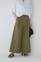 【ヒューマンウーマン/HUMAN WOMAN】のウエストドロストワイドパンツ カーキ|ID: prp329100004524817 ipo3291000000032004723