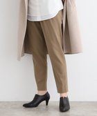 【インディヴィ/INDIVI】の【褒められパンツ/高ストレッチ/ウエストゴム】タックテーパードパンツ モカブラウン|ID: prp329100004524828 ipo3291000000032004769