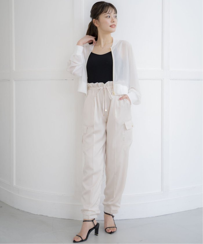 【ノエラ/Noela】のドロストカーゴパンツ インテリア・キッズ・メンズ・レディースファッション・服の通販 founy(ファニー) https://founy.com/ ファッション Fashion レディースファッション WOMEN パンツ Pants エレガント 上品 Elegant カーゴパンツ Cargo Pants サテン Satin トレンド Trend ドレープ Drape ポケット Pocket ルーズ Loose |ID: prp329100004524832 ipo3291000000032004779