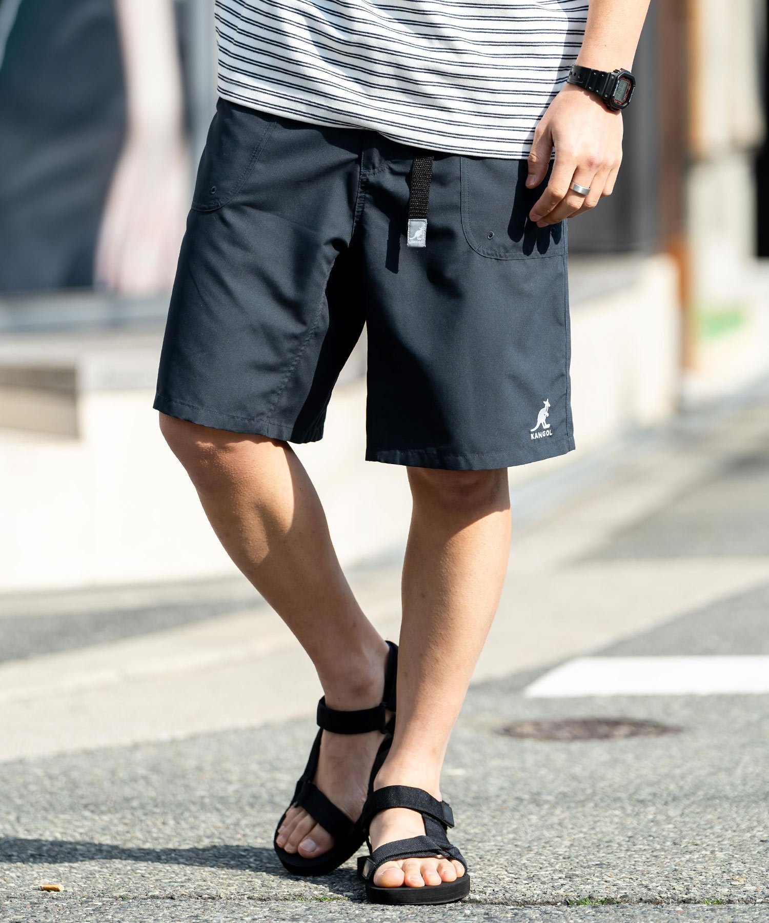 【ロッキーモンロー/Rocky Monroe】のKANGOL 別注コラボ 接触冷感水陸両用クライミングショートパンツ インテリア・キッズ・メンズ・レディースファッション・服の通販 founy(ファニー) 　ファッション　Fashion　レディースファッション　WOMEN　パンツ　Pants　ハーフ / ショートパンツ　Short Pants　2025年　2025　2025春夏・S/S　Ss,Spring/Summer,2025　コラボ　Collaboration　ブロック　Block　人気　Popularity　別注　Special Order　夏　Summer　グレー|ID: prp329100004524837 ipo3291000000032004801