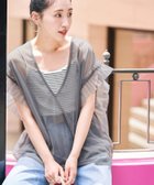 【フリークスストア/FREAK'S STORE】の限定展開 袖 フリル ビッグ チュール ベスト 24SS チャコールグレー|ID: prp329100004524839 ipo3291000000032004807
