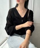 【その他のブランド/Other】のリネンライク ショート丈 シアー カーディガン ブラック|ID: prp329100004524844 ipo3291000000032508714