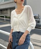 【その他のブランド/Other】のリネンライク ショート丈 シアー カーディガン オフホワイト|ID: prp329100004524844 ipo3291000000032508715