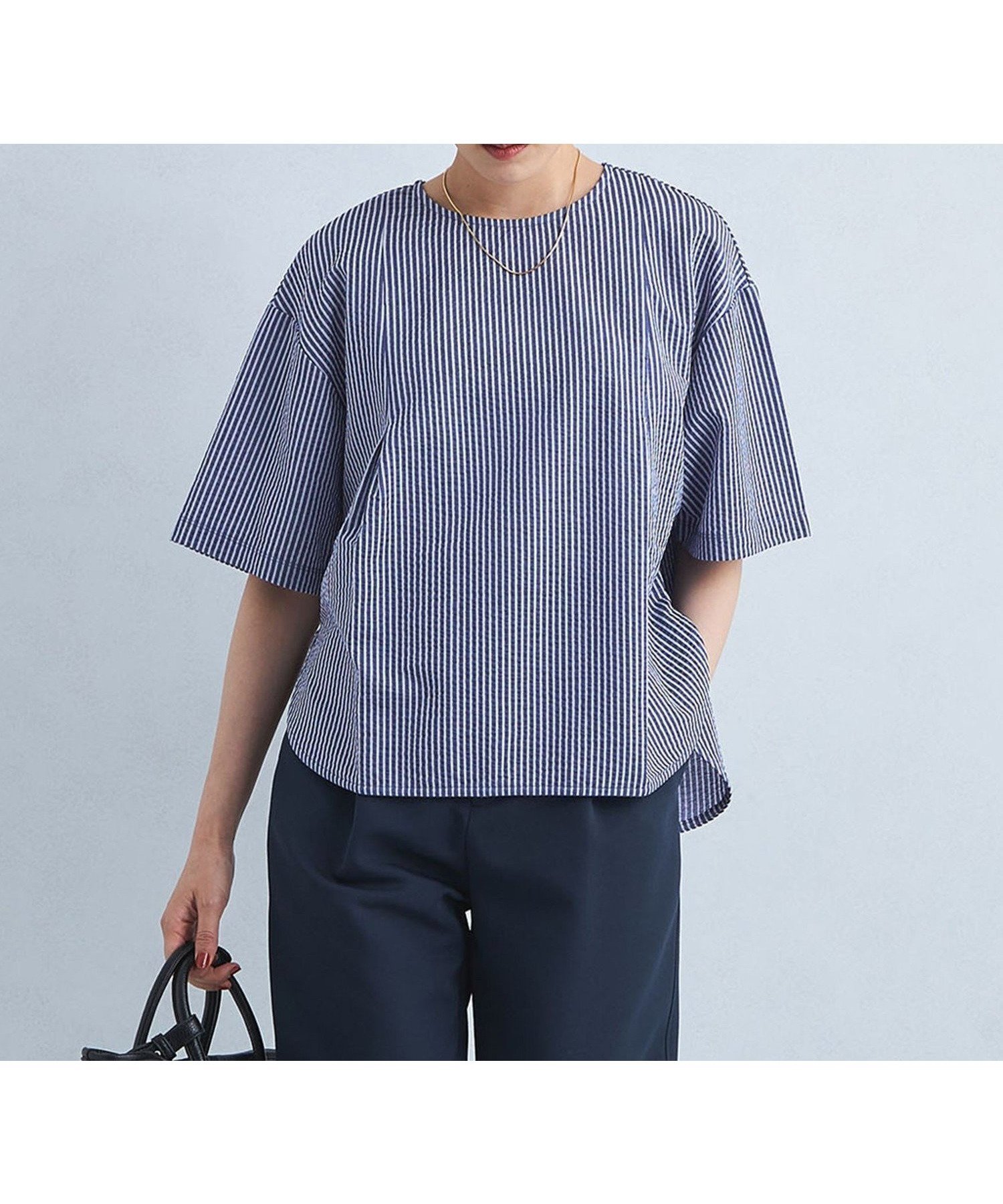 【ユナイテッドアローズ/UNITED ARROWS】のサッカー ドルマン プルオーバー カットソー 人気、トレンドファッション・服の通販 founy(ファニー) 　ファッション　Fashion　レディースファッション　Fashion for Women　トップス・カットソー　Cut & Sew Tops　カジュアルプルオーバー・ニットトップス　Pullovers & Knit Tops / Casual Pullovers　カットソー・ベーシックTシャツ　Cut-and-Sewn Tops / Stretch Tees & Basics　おすすめ　Recommended / Our Picks　カットソー　Cut and Sewn Top　クール　Cool, Chic　サッカー　Seersucker, Summer Fabric　ビジネス 仕事 通勤　Business / Work / Commuting　夏　Summer　 other-1|ID: prp329100004524858 ipo3291000000033473618