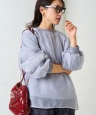 【フリークスストア/FREAK'S STORE】のオーガンジー 重ね ラグラン スウェット【限定展開】 24AW ブルー|ID: prp329100004524868 ipo3291000000033556979