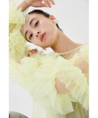 【ビーフラット/bflat】のチュールフリルブラウス トップス ボリューム袖 結婚式 同窓会 お呼ばれ 人気、トレンドファッション・服の通販 founy(ファニー) ファッション Fashion レディースファッション Fashion for Women トップス・カットソー Cut & Sew Tops シャツ・ブラウス・オフィスカジュアル Elegant Blouses & Button-Ups クラシカル Classical, Vintage-Inspired シルバー Silver, Metallic Silver ドレス Dress, One-Piece フェミニン Feminine, Girly フリル Frill, Ruffle おすすめ Recommended / Our Picks エレガント 上品 Elegant 結婚式 Wedding 披露宴 Wedding Reception 二次会 After Party thumbnail イエロー|ID: prp329100004524883 ipo3291000000033560109