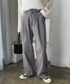 【その他のブランド/Other】のコットン ツイル ハイウエスト タックパンツ スミクロ|ID: prp329100004524908 ipo3291000000032005158