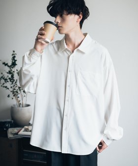 【ロッキーモンロー/Rocky Monroe】のオーバーサイズレギュラーカラーストレッチシャツ 人気、トレンドファッション・服の通販 founy(ファニー) ファッション Fashion レディースファッション WOMEN トップス・カットソー Tops/Tshirt シャツ/ブラウス Shirts/Blouses カットソー Cut And Sew ショルダー Shoulder ジャケット Jacket スタンダード Standard とろみ Thickness トレンド Trend ドロップ Drop 定番 Standard バランス Balance ビッグ Big メンズ Mens ルーズ Loose レギュラー Regular ワイド Wide ワーク Work 再入荷 Restock/Back In Stock/Re Arrival おすすめ Recommend ビジネス 仕事 通勤 Business |ID:prp329100004524912