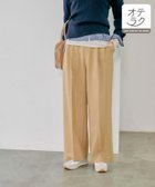 【グローバルワーク/GLOBAL WORK】のお手入れラクラクセットアップ/ワイドパンツ/253482 ベージュ53|ID: prp329100004524931 ipo3291000000032005278
