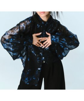 【ハレ/HARE】のARTflowerシアーシャツ 人気、トレンドファッション・服の通販 founy(ファニー) ファッション Fashion レディースファッション WOMEN トップス・カットソー Tops/Tshirt シャツ/ブラウス Shirts/Blouses おすすめ Recommend グラフィック Graphic スリーブ Sleeve フラワー Flower プリント Print 羽織 Haori |ID:prp329100004524936