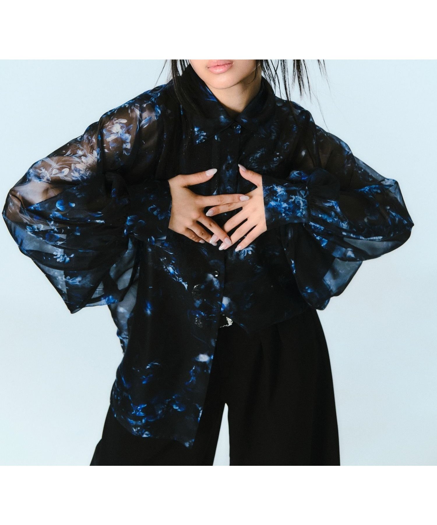 【ハレ/HARE】のARTflowerシアーシャツ 人気、トレンドファッション・服の通販 founy(ファニー) 　ファッション　Fashion　レディースファッション　WOMEN　トップス・カットソー　Tops/Tshirt　シャツ/ブラウス　Shirts/Blouses　おすすめ　Recommend　グラフィック　Graphic　スリーブ　Sleeve　フラワー　Flower　プリント　Print　羽織　Haori　 other-1|ID: prp329100004524936 ipo3291000000032005293