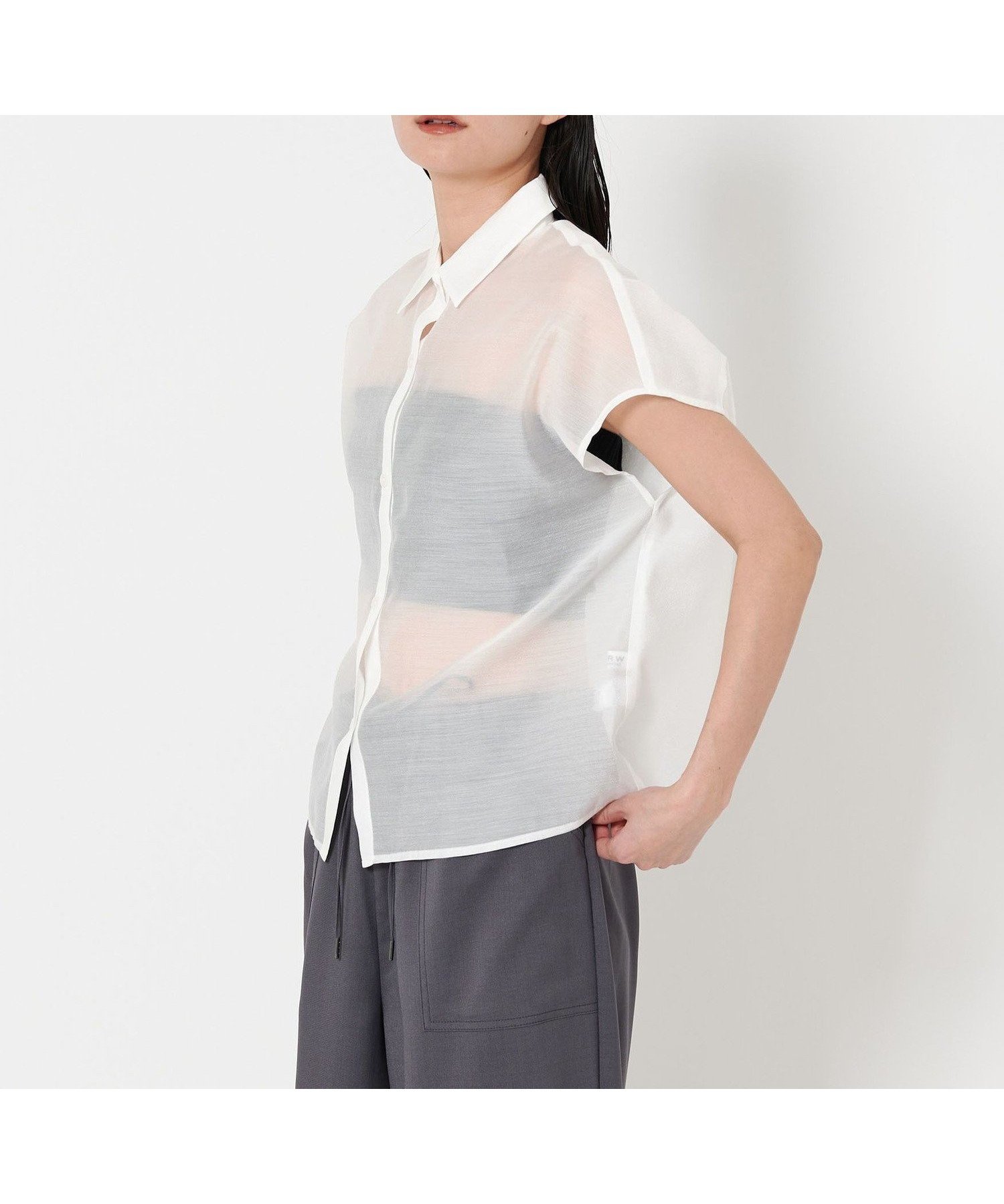 【ユナイテッドアローズ/UNITED ARROWS】のMARW UNITED ARROWS フレンチスリーブ シアー シャツ インテリア・キッズ・メンズ・レディースファッション・服の通販 founy(ファニー) 　ファッション　Fashion　レディースファッション　WOMEN　トップス・カットソー　Tops/Tshirt　シャツ/ブラウス　Shirts/Blouses　オーガンジー　Organdy　シアー　Sheer　スリーブ　Sleeve　人気　Popularity　フレンチ　French　ヨーク　Yoke　ビジネス 仕事 通勤　Business　WHITE|ID: prp329100004524941 ipo3291000000032052455