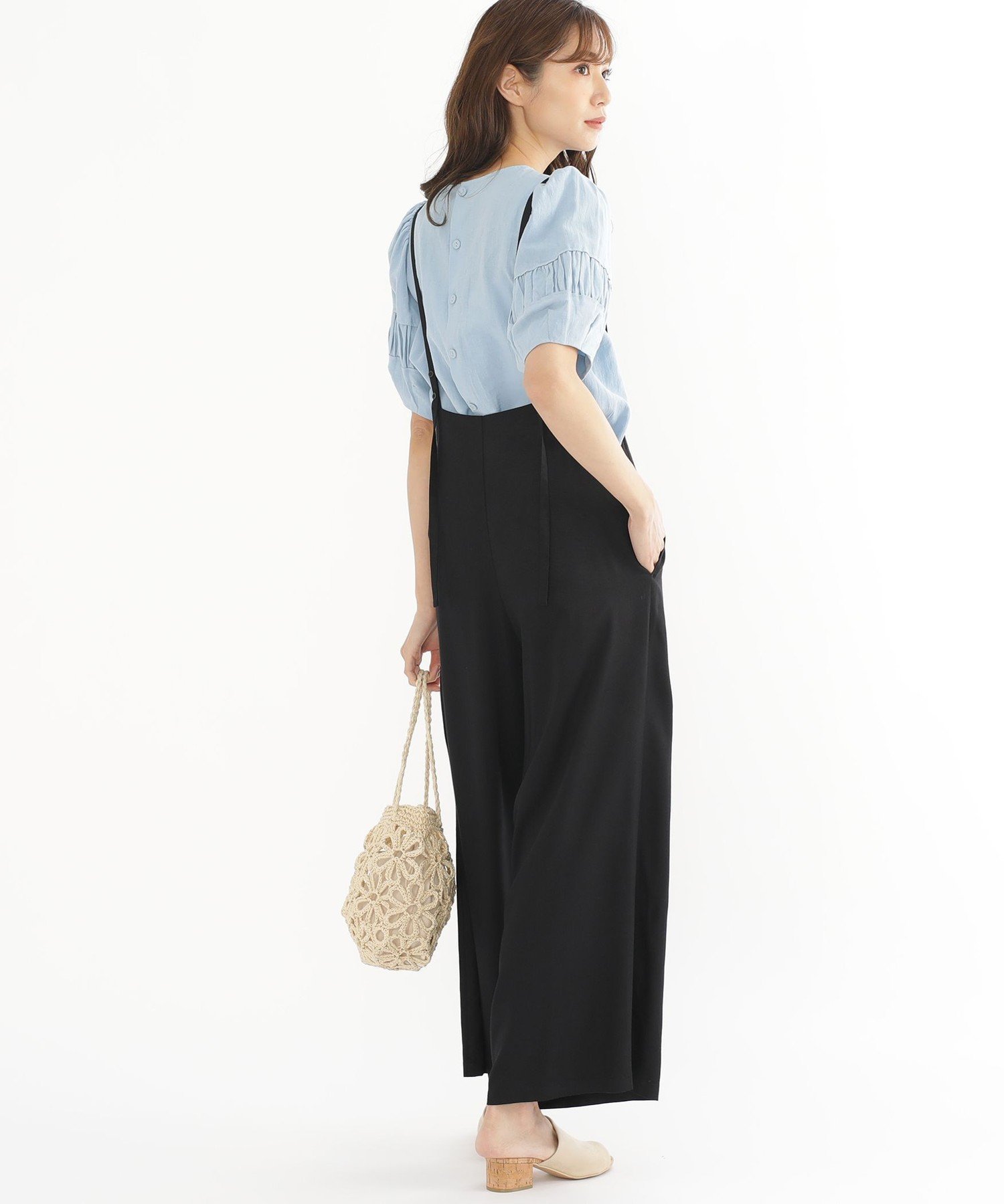 【その他のブランド/Other】のBEAMS HEART / 細サスペンダー ワイドパンツ インテリア・キッズ・メンズ・レディースファッション・服の通販 founy(ファニー) 　ファッション　Fashion　レディースファッション　WOMEN　パンツ　Pants　サスペンダー　Suspenders　シンプル　Simple　トレンド　Trend　リラックス　Relax　ワイド　Wide　エレガント 上品　Elegant　BLACK|ID: prp329100004524956 ipo3291000000032005393