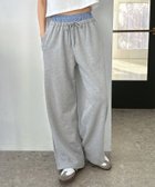 【その他のブランド/Other】のダブルウエスト 裏毛 スウェット ワイドパンツ Freesia フリージア 杢グレー|ID: prp329100004524966 ipo3291000000032005427