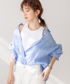 【リヴドロワ/RIVE DROITE】の【ベストセラー/7色展開/夏まで活躍】リネンワイドシャツ サックスブルー|ID: prp329100004524973 ipo3291000000032005457