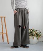 【ローリーズファーム/LOWRYS FARM】のリメイクスウェットワイドパンツ チャコールグレー|ID: prp329100004524998 ipo3291000000032005573