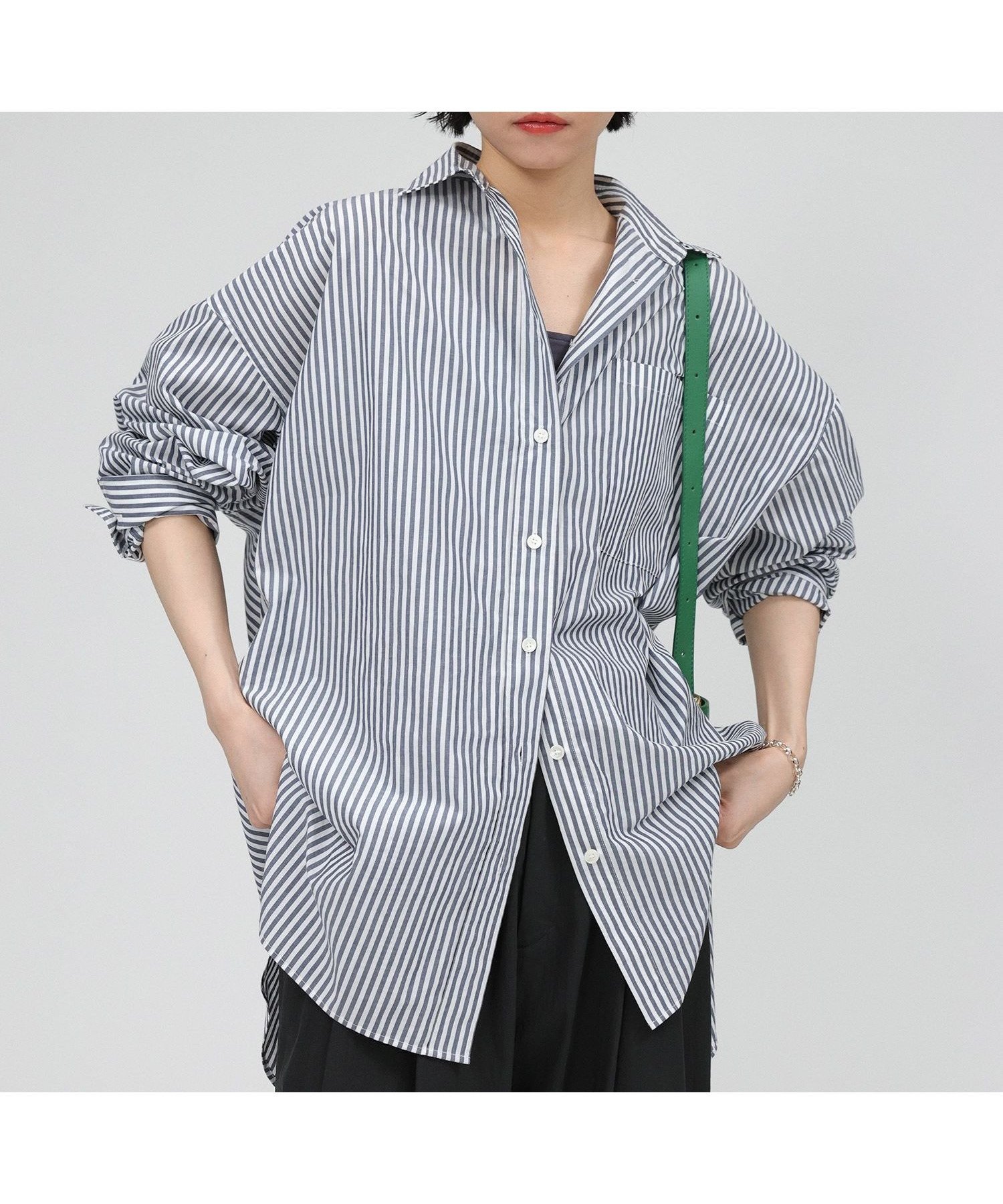 【バビロン/BABYLONE / KIDS】のリネンシャツ インテリア・キッズ・メンズ・レディースファッション・服の通販 founy(ファニー) 　ファッション　Fashion　キッズファッション　KIDS Children’s Clothing　春　Spring　ストライプ　Stripe　ビッグ　Big　フランス　France　リネン　Linen　再入荷　Restock/Back In Stock/Re Arrival　エレガント 上品　Elegant　ストライプ02|ID: prp329100004525000 ipo3291000000032647396