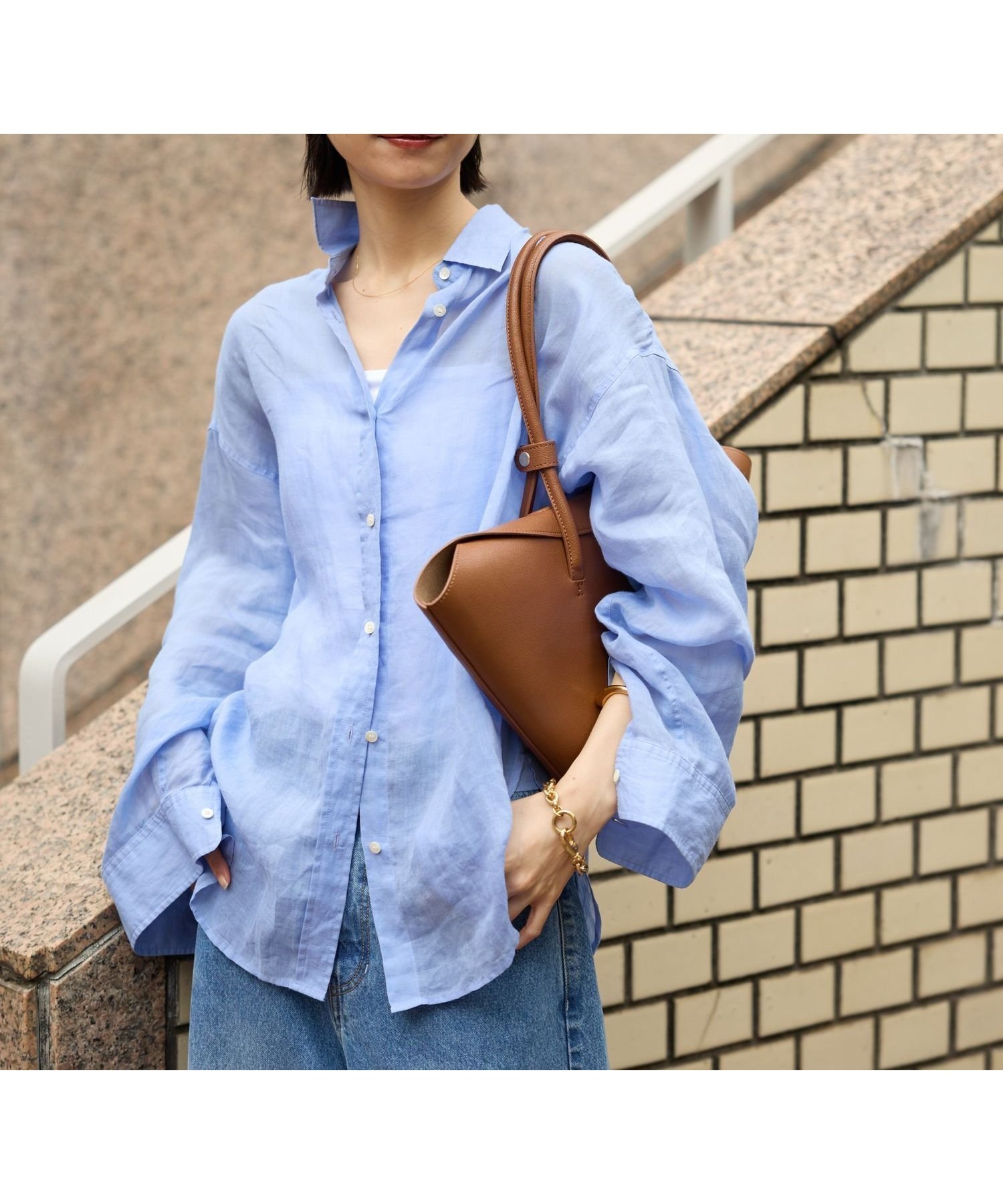 【バビロン/BABYLONE / KIDS】のラミーシアーオーバーシャツ インテリア・キッズ・メンズ・レディースファッション・服の通販 founy(ファニー) 　ファッション　Fashion　キッズファッション　KIDS　インナー　Inner　オレンジ　Orange　キャミソール　Camisole　タンク　Tank　デニム　Denim　パープル　Purple　ベーシック　Basic　羽織　Haori　おすすめ　Recommend　夏　Summer　サックス85|ID: prp329100004525012 ipo3291000000032081044