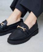 【バンヤードストーム/BARNYARDSTORM】の【Mazell】トラックソールビットローファー 人気、トレンドファッション・服の通販 founy(ファニー) ファッション Fashion レディースファッション Fashion for Women コンビ Combo, Combination Style シューズ Shoes, Footwear ソックス Socks, Hosiery フェミニン Feminine, Girly ライニング Inner Lining, Inner Fabric, Lined リアル Real, Realistic おすすめ Recommended / Our Picks thumbnail ALLブラック02|ID: prp329100004525016 ipo3291000000034396090