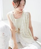 【ルクールブラン/le.coeur blanc】のフラワーレースジレベスト アイボリー|ID: prp329100004525030 ipo3291000000032005710