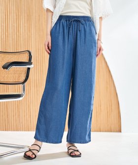 【コーエン/COEN】のライトデニムイージーワイドパンツ 人気、トレンドファッション・服の通販 founy(ファニー) ファッション Fashion レディースファッション WOMEN パンツ Pants おすすめ Recommend サロペット Overalls シンプル Simple デニム Denim ドローストリング Drawstring ポケット Pocket リゾート Resort リラックス Relax ワイド Wide 旅行 Travel |ID:prp329100004525031