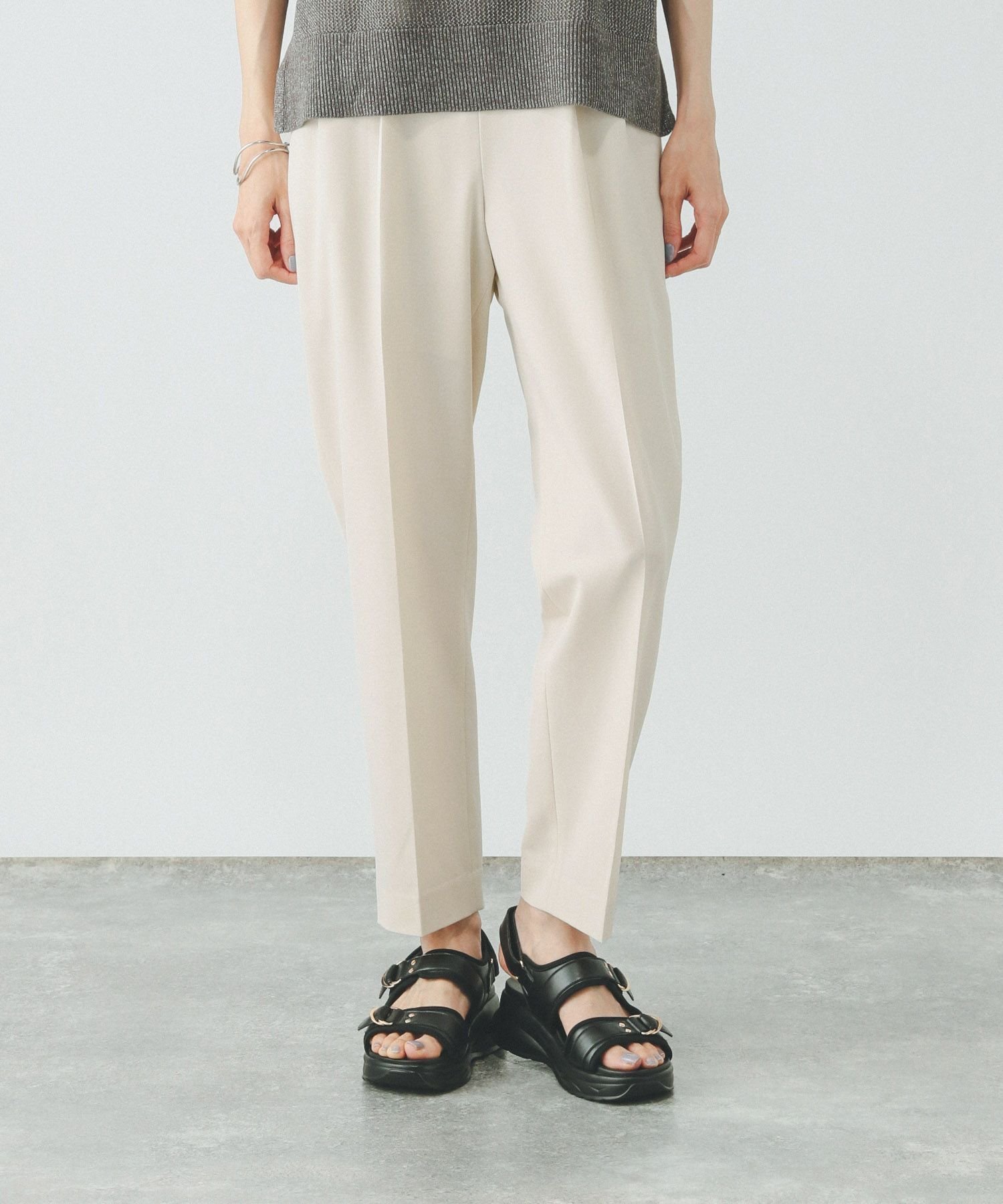 【グローバルワーク/GLOBAL WORK】のウツクシルエットDRYテーパードパンツTall/一部店舗限定/289078 インテリア・キッズ・メンズ・レディースファッション・服の通販 founy(ファニー) 　ファッション　Fashion　レディースファッション　WOMEN　パンツ　Pants　キャップ　Cap　ジップ　Zip　ジャケット　Jacket　ストレッチ　Stretch　セットアップ　Set Up　センター　Center　人気　Popularity　フラット　Flat　フロント　Front　ポケット　Pocket　ミドル　Middle　リラックス　Relax　夏　Summer　アイボリー08|ID: prp329100004525061 ipo3291000000032005861