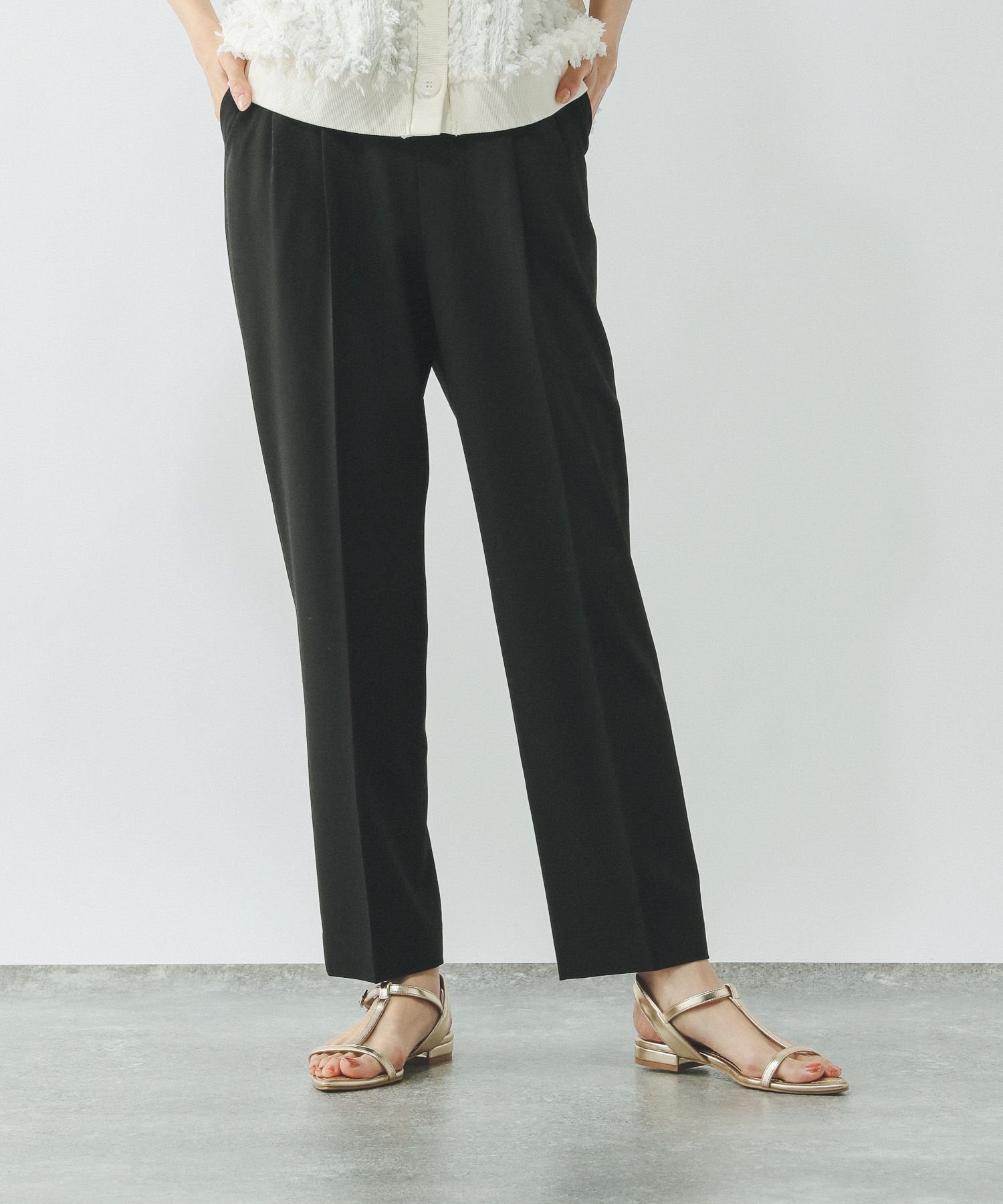 【グローバルワーク/GLOBAL WORK】のウツクシルエットDRYテーパードパンツTall/一部店舗限定/289078 インテリア・キッズ・メンズ・レディースファッション・服の通販 founy(ファニー) 　ファッション　Fashion　レディースファッション　WOMEN　パンツ　Pants　キャップ　Cap　ジップ　Zip　ジャケット　Jacket　ストレッチ　Stretch　セットアップ　Set Up　センター　Center　人気　Popularity　フラット　Flat　フロント　Front　ポケット　Pocket　ミドル　Middle　リラックス　Relax　夏　Summer　ブラック09|ID: prp329100004525061 ipo3291000000032005863