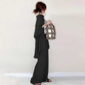 【メゾンドラティール/maison de LATIR】のビッグシャツ ワイドパンツセットアップ 人気、トレンドファッション・服の通販 founy(ファニー) ファッション Fashion レディースファッション WOMEN セットアップ Setup パンツ Pants インナー Inner ドレープ Drape ビッグ Big ロング Long ワイド Wide |ID:prp329100004525072