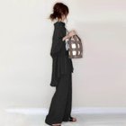 【メゾンドラティール/maison de LATIR】のビッグシャツ ワイドパンツセットアップ 人気、トレンドファッション・服の通販 founy(ファニー) ファッション Fashion レディースファッション WOMEN セットアップ Setup パンツ Pants インナー Inner ドレープ Drape ビッグ Big ロング Long ワイド Wide thumbnail ブラック|ID: prp329100004525072 ipo3291000000032005912