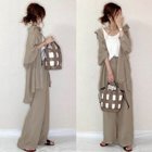 【メゾンドラティール/maison de LATIR】のビッグシャツ ワイドパンツセットアップ 人気、トレンドファッション・服の通販 founy(ファニー) ファッション Fashion レディースファッション WOMEN セットアップ Setup パンツ Pants インナー Inner ドレープ Drape ビッグ Big ロング Long ワイド Wide thumbnail モカ|ID: prp329100004525072 ipo3291000000032005916