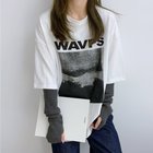 【メゾンドラティール/maison de LATIR】のオーバーシルエット春プリントTシャツ 人気、トレンドファッション・服の通販 founy(ファニー) ファッション Fashion レディースファッション WOMEN トップス・カットソー Tops/Tshirt シャツ/ブラウス Shirts/Blouses ロング / Tシャツ T-Shirts シンプル Simple トレンド Trend ネックレス Necklace ビッグ Big フロント Front プリント Print モノトーン Monotone 半袖 Short Sleeve 帽子 Hat 春 Spring 結婚式 Wedding Ceremony thumbnail ホワイト|ID: prp329100004525080 ipo3291000000032005951