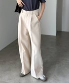 【その他のブランド/Other】のツイル タック スラックス ワイド パンツ オフホワイト|ID: prp329100004525089 ipo3291000000032005985