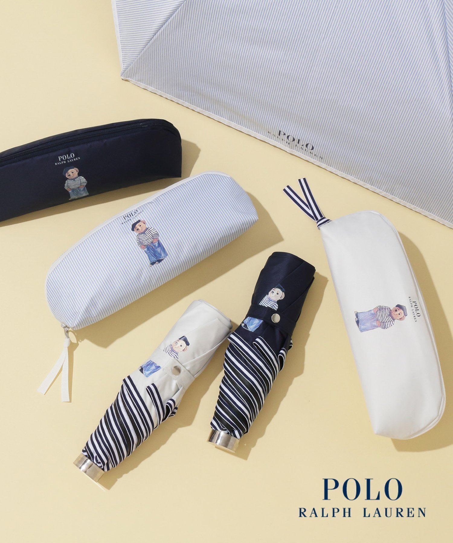 【ムーンバット/MOONBAT】のPOLO RALPH LAUREN(ポロ ラルフ ローレン) WEB限定 レディース 日傘 折りたたみ傘 晴雨兼用 遮光 遮熱 UV フレンチベア ポーチ入り 人気、トレンドファッション・服の通販 founy(ファニー) 　ファッション　Fashion　レディースファッション　Fashion for Women　レイングッズ・傘・晴雨兼用傘　Umbrellas & Rain Gear　ポーチ&ミニバッグ　Pouches & Mini Bags　アイビー　Ivy Pattern　傘　Umbrella, Parasol　トリミング　Trimming, Decorative Edge　ニューヨーク　New York, NYC Style　人気　Popular, Best Seller　フレンチ　French, French Style　ポーチ　Pouch, Small Case　日傘　Parasol, UV Umbrella　 other-1|ID: prp329100004525120 ipo3291000000032752994