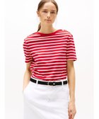 【トミーヒルフィガー/TOMMY HILFIGER】のゴールドボタンクルーネックトップス 人気、トレンドファッション・服の通販 founy(ファニー) ファッション Fashion レディースファッション WOMEN トップス・カットソー Tops/Tshirt ショルダー Shoulder ストライプ Stripe 無地 Plain Color thumbnail レッド0EY|ID: prp329100004525125 ipo3291000000032517738