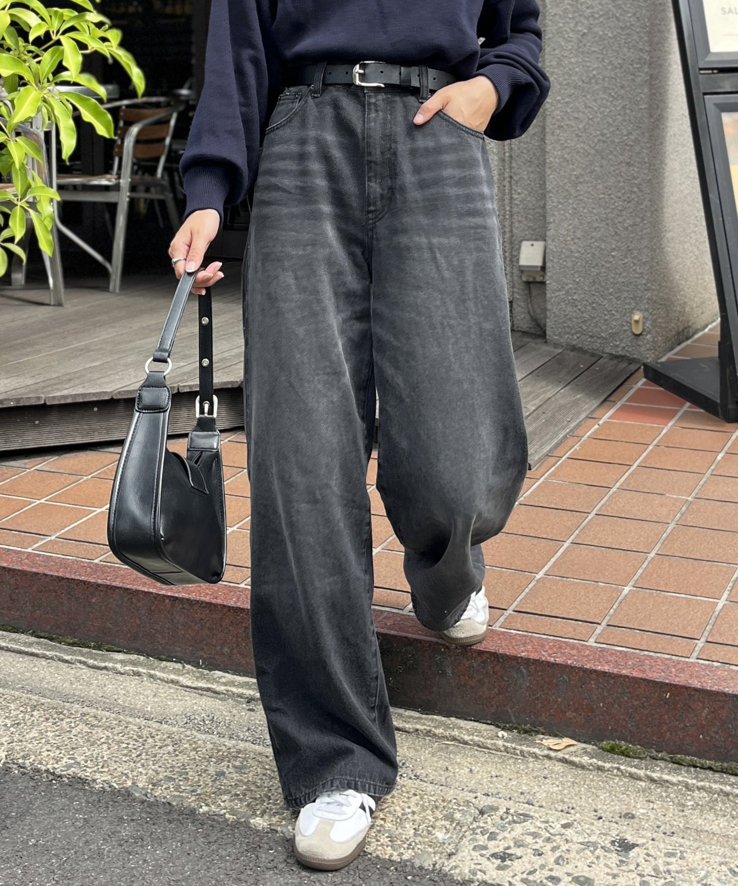 【シーピーシーエム/CPCM】のハイウエストストレートデニム インテリア・キッズ・メンズ・レディースファッション・服の通販 founy(ファニー) 　ファッション　Fashion　レディースファッション　WOMEN　デニム　Denim　ルーズ　Loose　ヴィンテージ　Vintage　ブラック|ID: prp329100004525127 ipo3291000000032006145