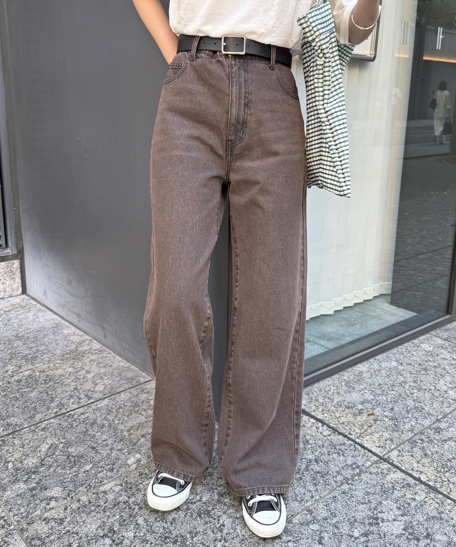 【シーピーシーエム/CPCM】のハイウエストストレートデニム インテリア・キッズ・メンズ・レディースファッション・服の通販 founy(ファニー) 　ファッション　Fashion　レディースファッション　Fashion for Women　デニム　Denim, Jeans Material　ルーズ　Loose, Oversized　ヴィンテージ　Vintage Style　ブラウン|ID: prp329100004525127 ipo3291000000033554143